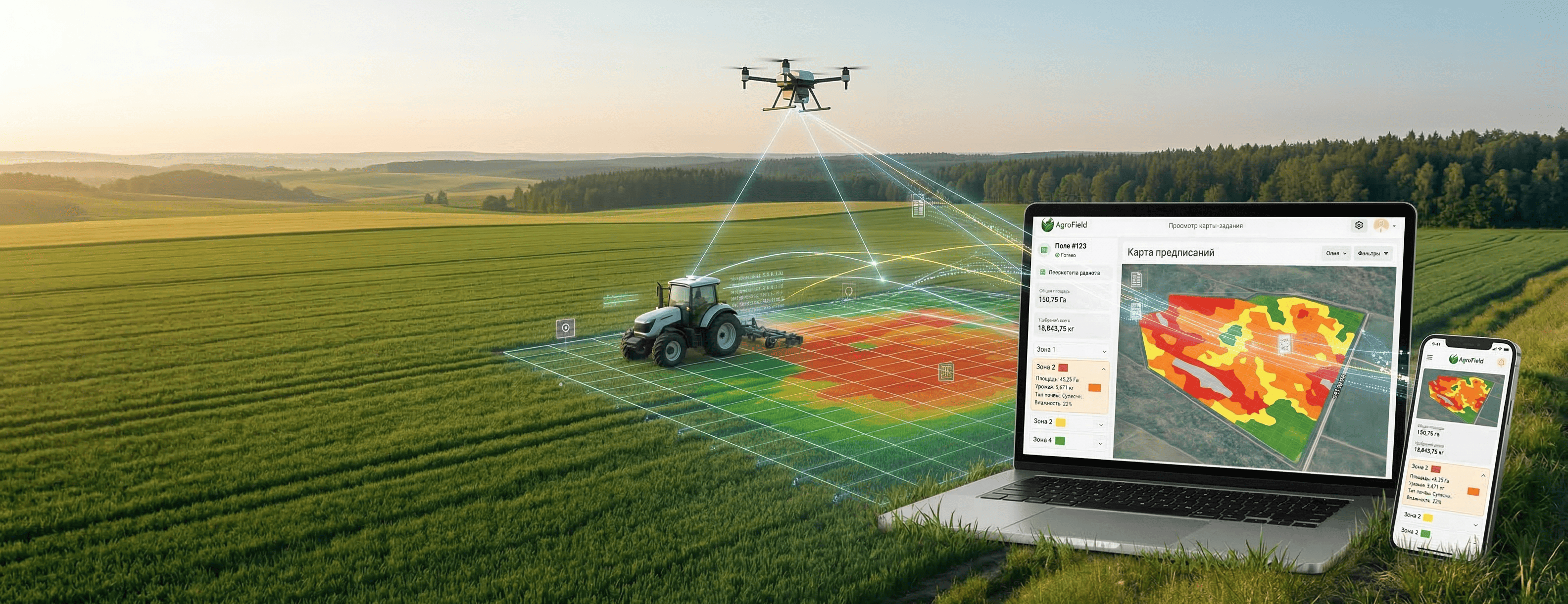 Анализ сельскохозяйственных полей с помощью дронов и ИИ AgroField